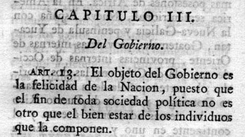 CONSTITUCIÓN 1812-ARTÍCULO 13