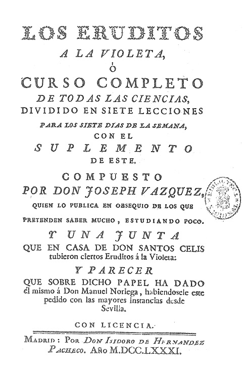 ERUDITOS A LA VIOLETA