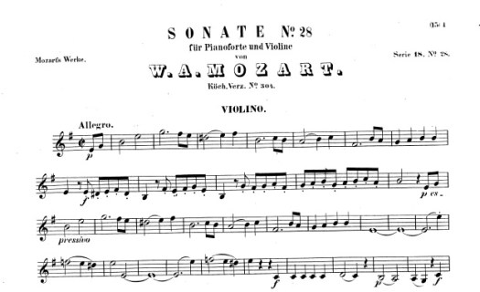 SONATA 304 MOZART