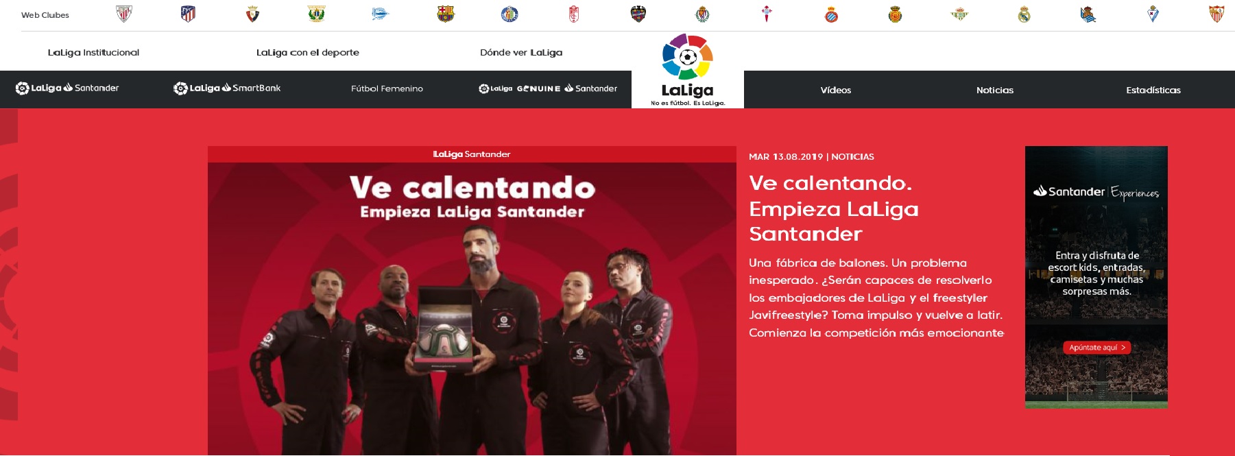 LIGA SANTANDER 2019